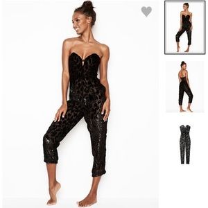 ISO Victoria’s Secret Velvet Leopard Jumpsuit